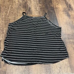 Maurices Black and White Striped Camisole